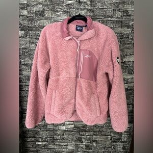 Reebok Pink Sherpa Teddy Jacket